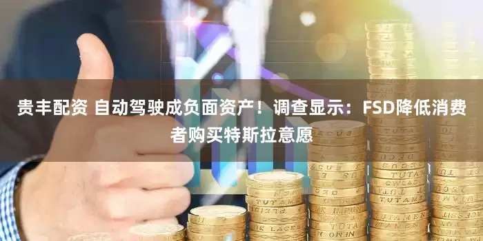 贵丰配资 自动驾驶成负面资产！调查显示：FSD降低消费者购买特斯拉意愿