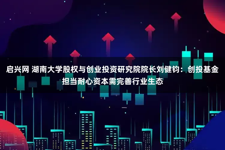 启兴网 湖南大学股权与创业投资研究院院长刘健钧：创投基金担当耐心资本需完善行业生态